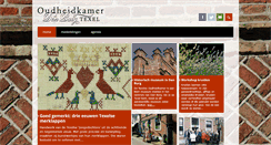 Desktop Screenshot of oudheidkamertexel.nl