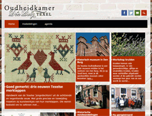 Tablet Screenshot of oudheidkamertexel.nl